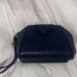 Givenchy Midnight Blue Leather Wristlet